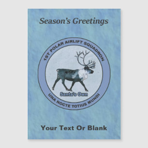 Der 1. Polar Airlift-Sqdn des Weihnachtsmanns - ge Magnetkarte