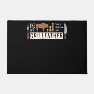 Der 1 seltene mittelgroße Grillvater GRILLEN Lov Fußmatte