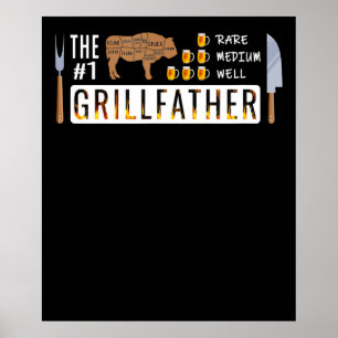 Der 1 seltene mittelgroße Grillvater   GRILLEN Lov Poster