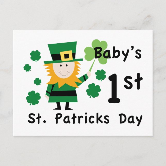 Der 1. St. Patrick's Day Postkarte (Vorderseite)