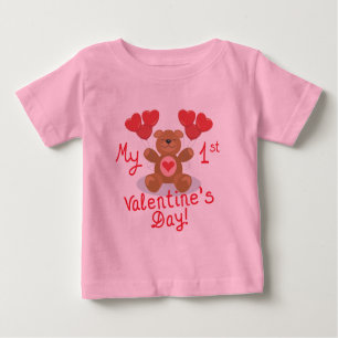 Der 1. Valentinstag des Babys Baby T-shirt