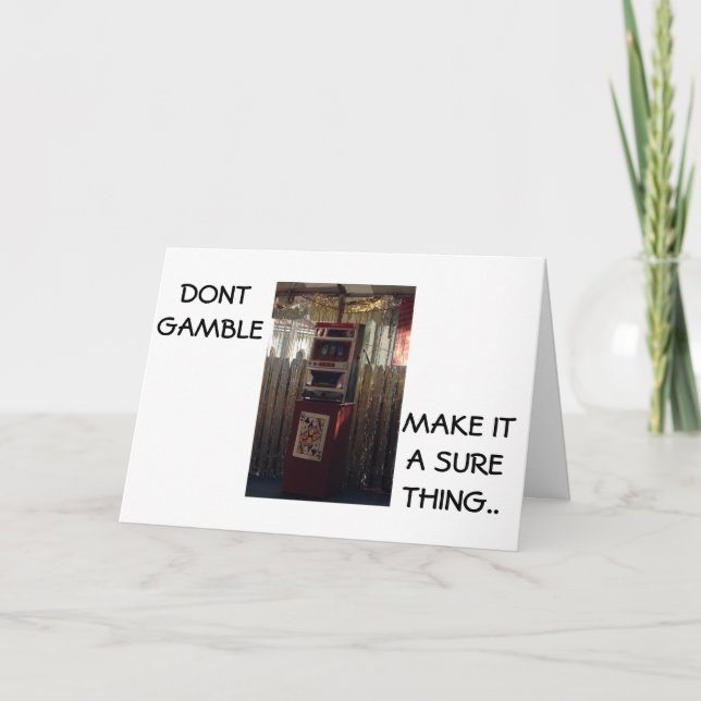 DER 21. BIRTDAY-SPASS IST NICHT SICHER KARTE (Vorderseite)