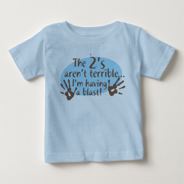 Der 2 sind nicht… schrecklich baby t-shirt (Vorderseite)