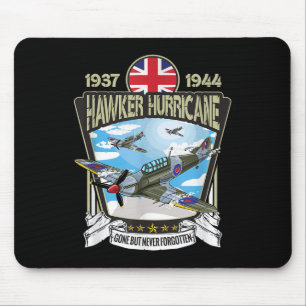 Der 2. Weltkrieg in British Aircraft: Hawker Hurri Mousepad
