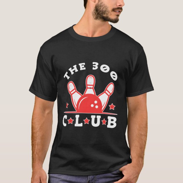 Der 300 Club Bowler Bowling T-Shirt (Vorderseite)