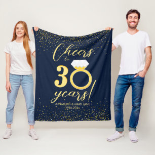 Der 30. Jahrestag der Hochzeit Fleecedecke