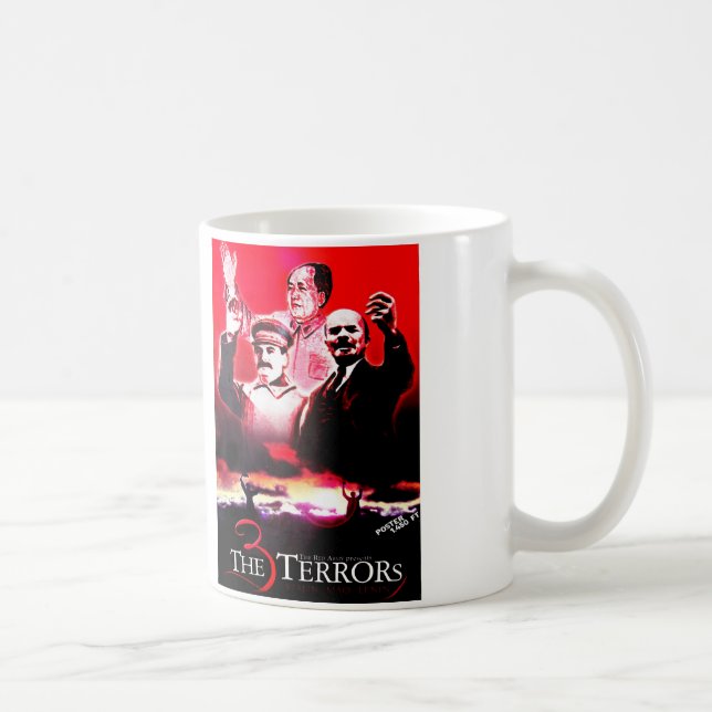 Der 3 Terror - Stalin, Mao und Lenin Kaffeetasse (Rechts)