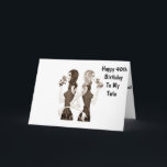DER 40. BIRTHTAG WÜNSCHT MEINEN ZWEI SISTER KARTE<br><div class="desc">Wenn Sie es leicht haben,  der Zwilling mit Ihrer Schwester zu sein... ..lass ihr heute,  indem sie ihr diese Fun Birthday Card für IHR 40. schickt oder das Alter ändert,  WENN DU MÖCHTEN,  UM SICHER!!!!!!</div>