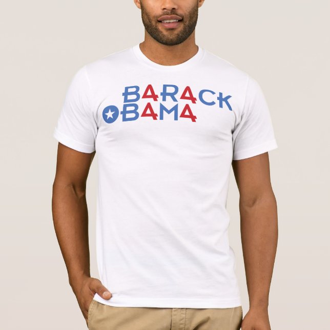 Der 44. Präsident, Barack Obama, vier Rot 4 T-Shirt (Vorderseite)