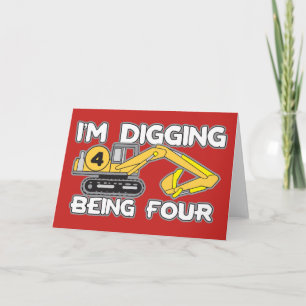 Der 4. Geburtstag des Kindes, den ich seiend vier Karte