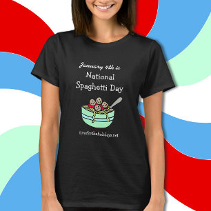 Der 4. Januar ist der T - Shirt des Spaghetti-Nati