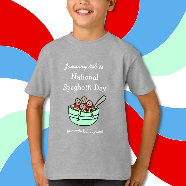 Der 4. Januar ist der T - Shirt des Spaghetti-Nati (Von Creator hochgeladen)