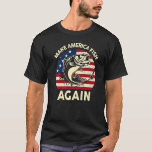 Der 4. Juli im Menne macht den amerikanischen Fisc T-Shirt