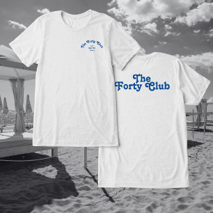 Der 50. Club Gray Das 40. Geburtstags-Party Tri-Blend Shirt