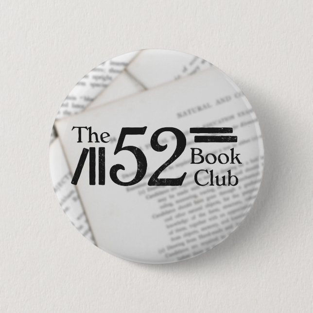Der 52 Buchclub Button (Vorderseite)