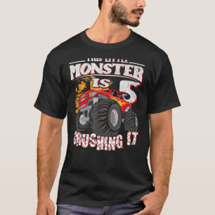 Der 5. Geburtstag kids diesen kleinen Monster Truc T-Shirt