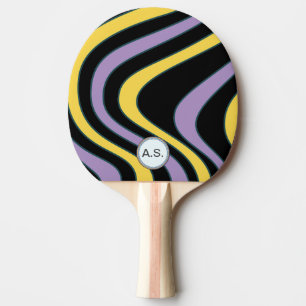 Der "60er Style #2 mit Monogramm Tischtennis Schläger