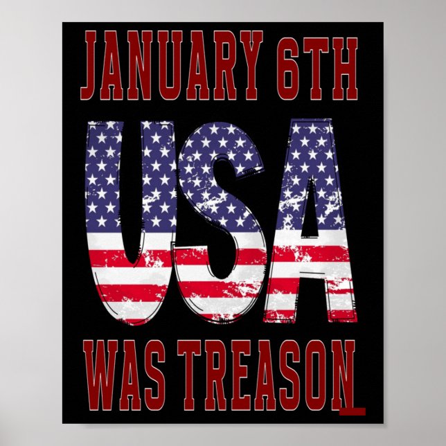 Der 6. Januar war die Verrat Gerettet die USA! Poster (Vorne)