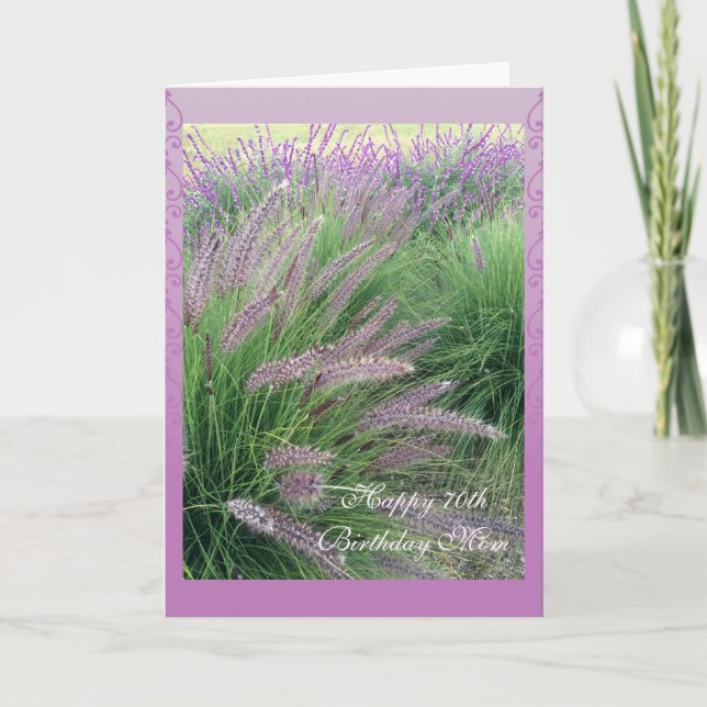 Der 70. Geburtstag der Mama Karte (Vorderseite)