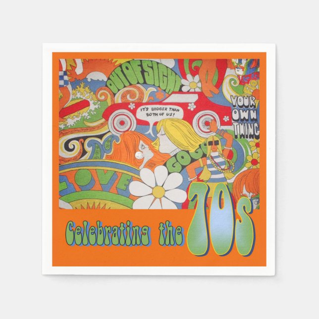 Der 70er Napkin Serviette (Vorderseite)