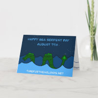 Der 7. August ist Nationaler Tag der Seeschlange