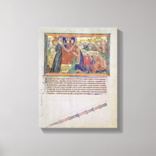 Der 7. Engel, der seine Trompete durchbrennt Leinwanddruck