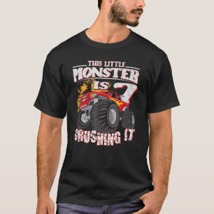 Der 7. Geburtstag kränkt diesen kleinen Monster-Tr T-Shirt