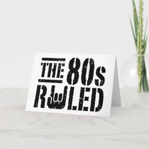 Der 80er regierte karte
