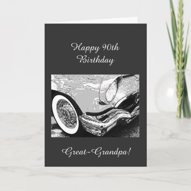 Der 90. Geburtstag des Großvaters Karte (Vorderseite)