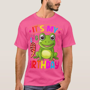 Der 9-jährige Frosch ist mein 9. Geburtstagsfrosch T-Shirt