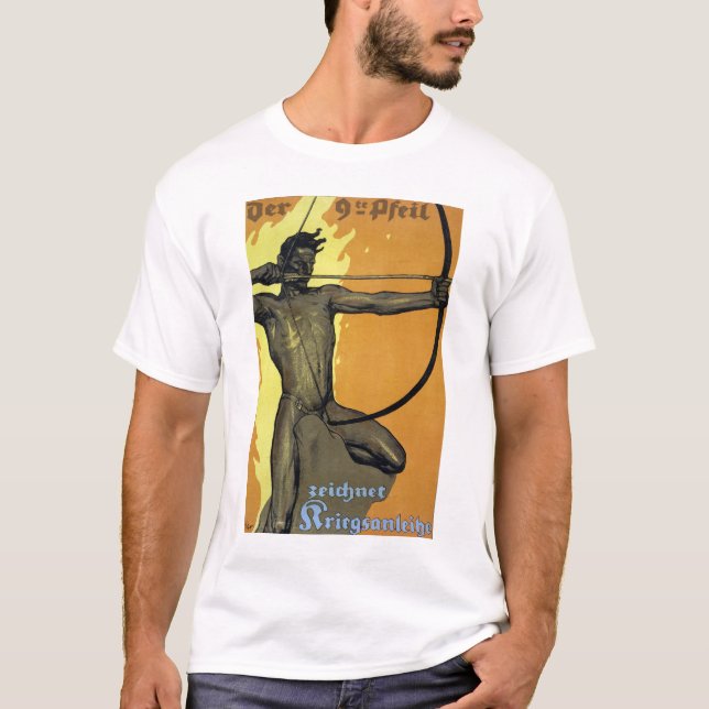 Der 9te Pfeil - Das Deutsche Weltkrieg-I-Poster T-Shirt (Vorderseite)