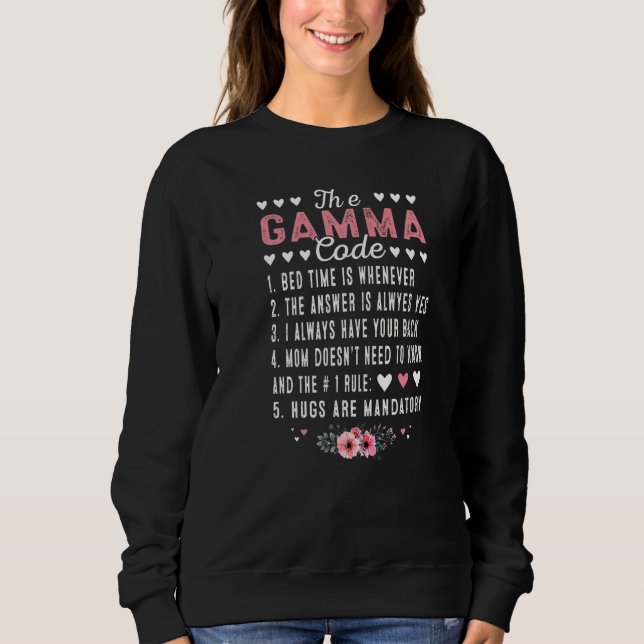 Der A Gamma Code  Oma Muttertag Sweatshirt (Vorderseite)