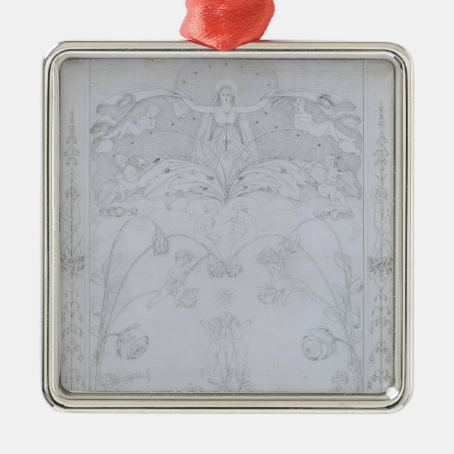 Der Abend, 1803 Silbernes Ornament (Vorne)
