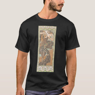 Der Abend Star von Alphonse Mucha. Hoch T-Shirt