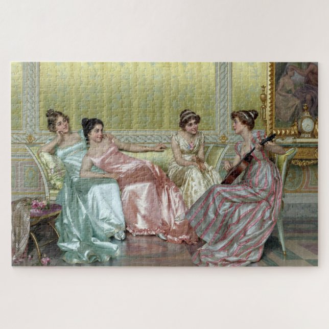 Der Abend von Vittorio Reggianini Puzzle (Horizontal)