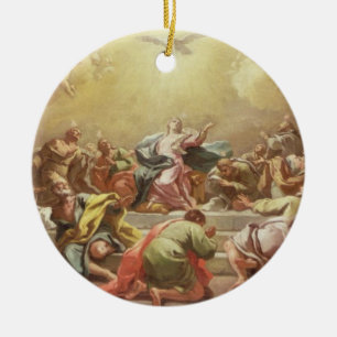 Der Abfall des Heiliger Geist Keramikornament