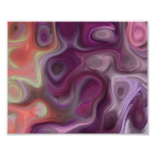 Der Abfluss, lila Fotodruck (Vorne)