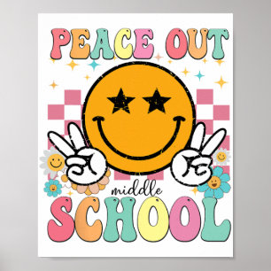 Der Abschluss der Mittelschule am letzten Tag des Poster