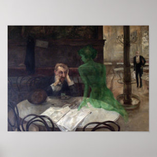 Der Absinthtrinker Poster