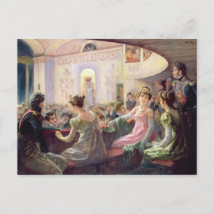 Der Abstand am Theater Postkarte