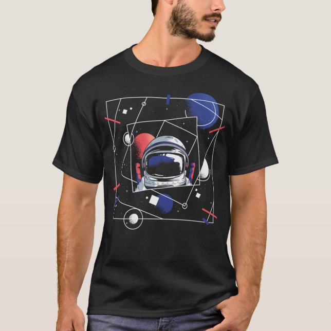Der Abstrakte Astronaut T-Shirt (Vorderseite)