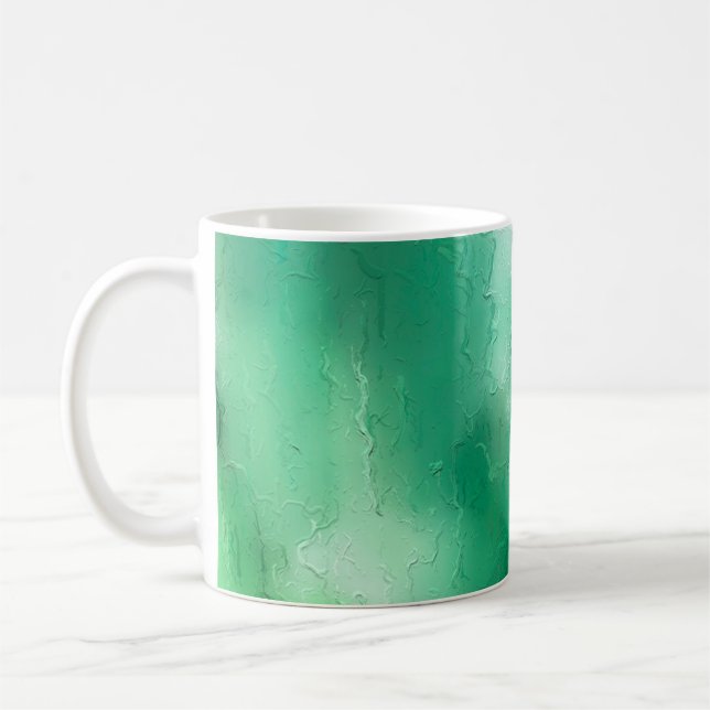 Der abstrakte Hintergrund des Pinselstrichs. Kunst Kaffeetasse (Links)