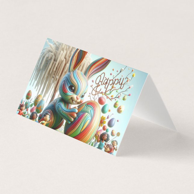 Der Abstrakte Osterhase lächelte (Vorderseite)