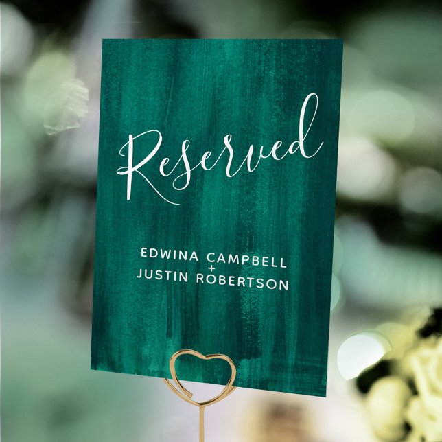 Der abstrakte Tisch ist reserviert Tischnummer (Von Creator hochgeladen)