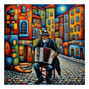 Der Accordion Player Poster