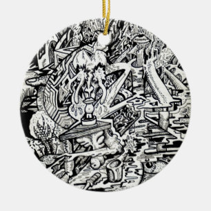 Der Adept, oder, Eine freakige Verklärung Keramik Ornament