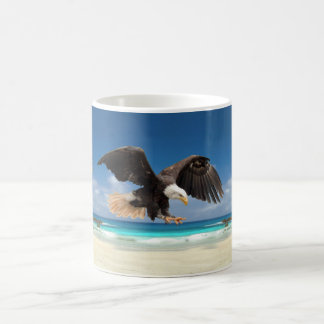 Der Adler hat Tasse gelandet