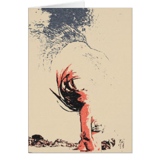 Der Adlergeist, das sexy Girl in Bikini abstrakt