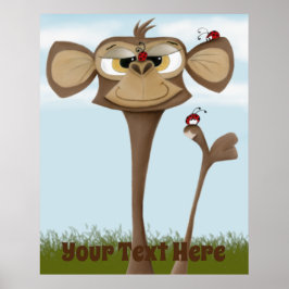 Der Adorable Monkey und seine Ladybug-Freunde Poster