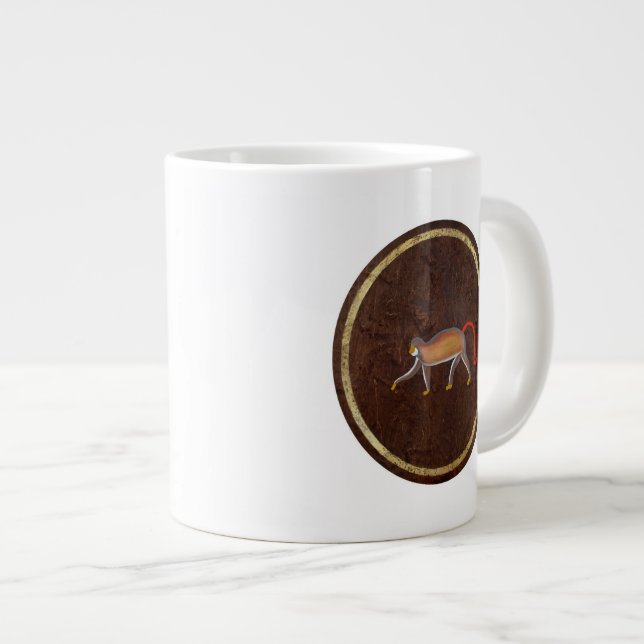 Der Affe 2009 Jumbo-Tasse (Vorderseite Rechts)